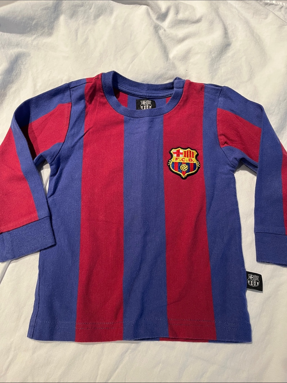 2T FC Barcelona #10 long sleeve soccer shirt